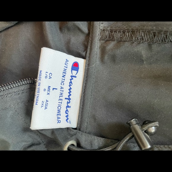 Brown University lightweight pullover hooded jacket. Black. Sz Large. - Picture 3 of 3